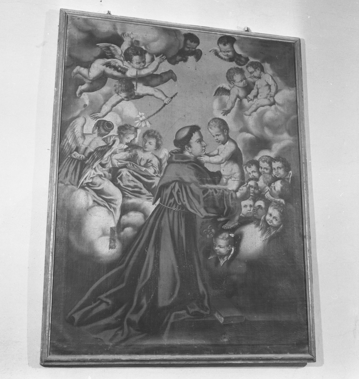 Sant'Antonio da Padova con Gesù Bambino (dipinto) - ambito toscano (sec. XVIII)