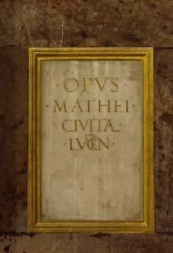 targa di Civitali Matteo (sec. XV)