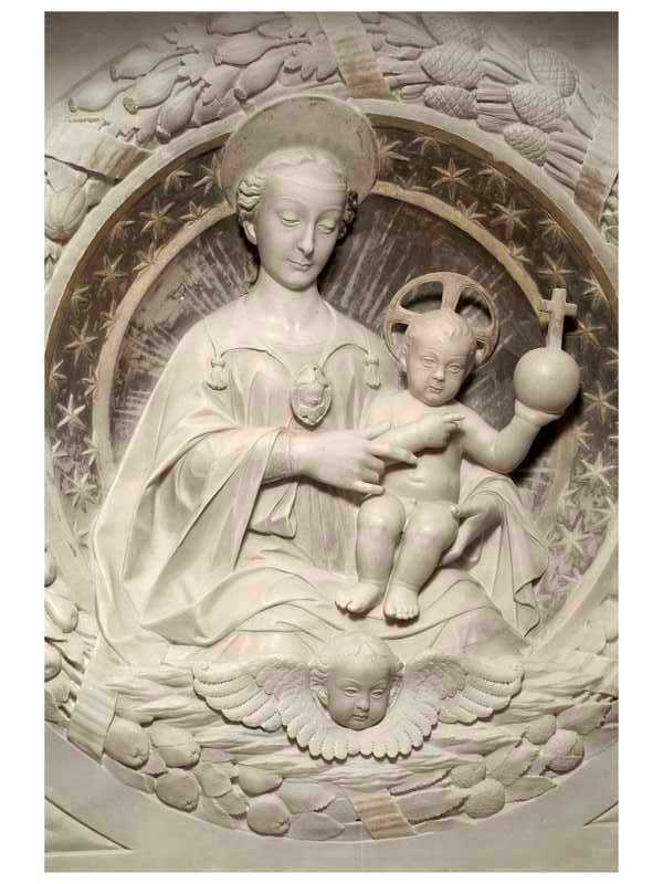 MADONNA CON BAMBINO (rilievo) di Civitali Matteo (attribuito) (sec. XV)