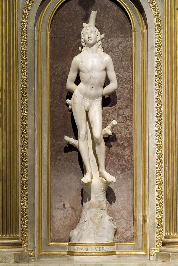 SAN SEBASTIANO (statua) di Civitali Matteo (attribuito) (sec. XV)