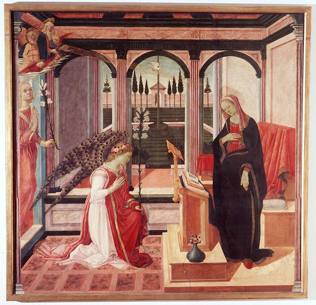 Annunciazione (dipinto) di Maestro della Natività Johnson, Lippi Filippino (sec. XV)