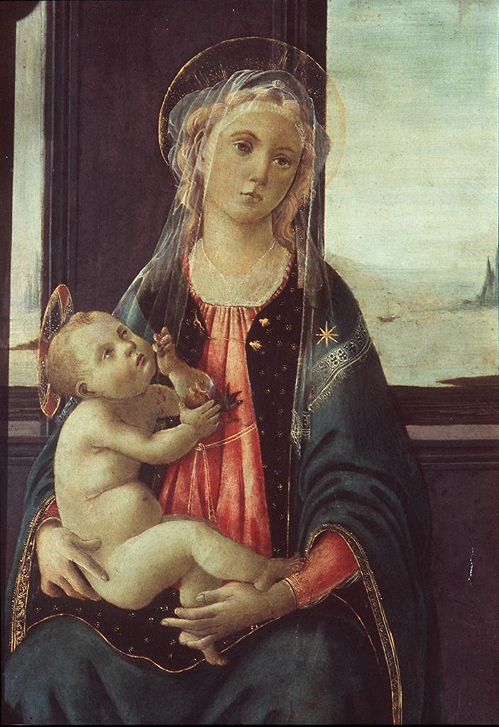 Madonna del mare, Madonna con Bambino (dipinto) di Filipepi Alessandro detto Botticelli (attribuito) (sec. XV)