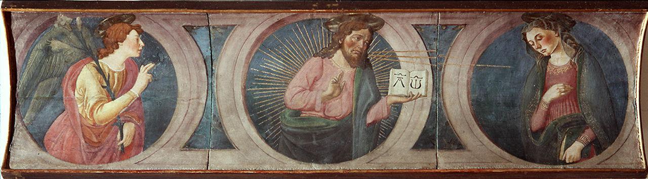 Annunciazione e Dio Padre (predella) di Biagio d'Antonio (sec. XV)