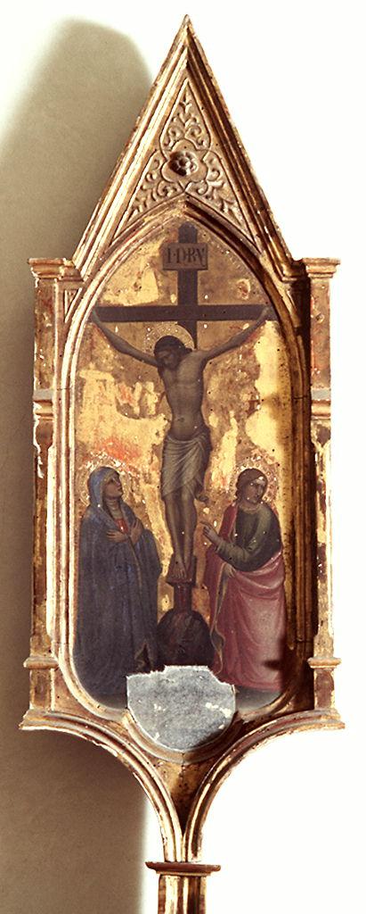 Cristo crocifisso (cuspide, elemento d'insieme) di Mariotto di Nardo (sec. XIV)