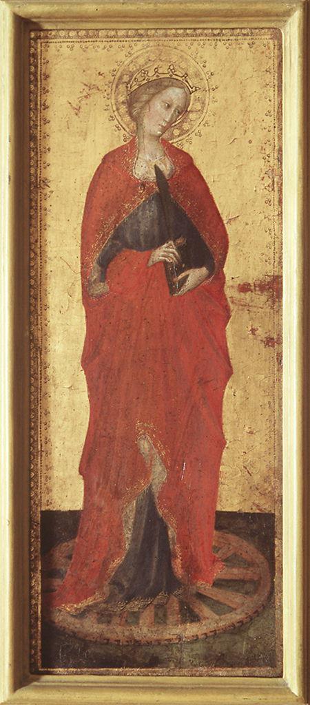 Santa Caterina d'Alessandria (dipinto) di Maestro della Madonna Straus (sec. XV)