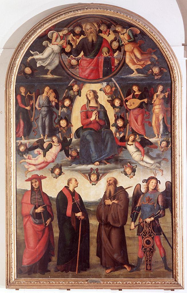 assunzione della Madonna (dipinto) di Vannucci Pietro detto Perugino (sec. XVI)