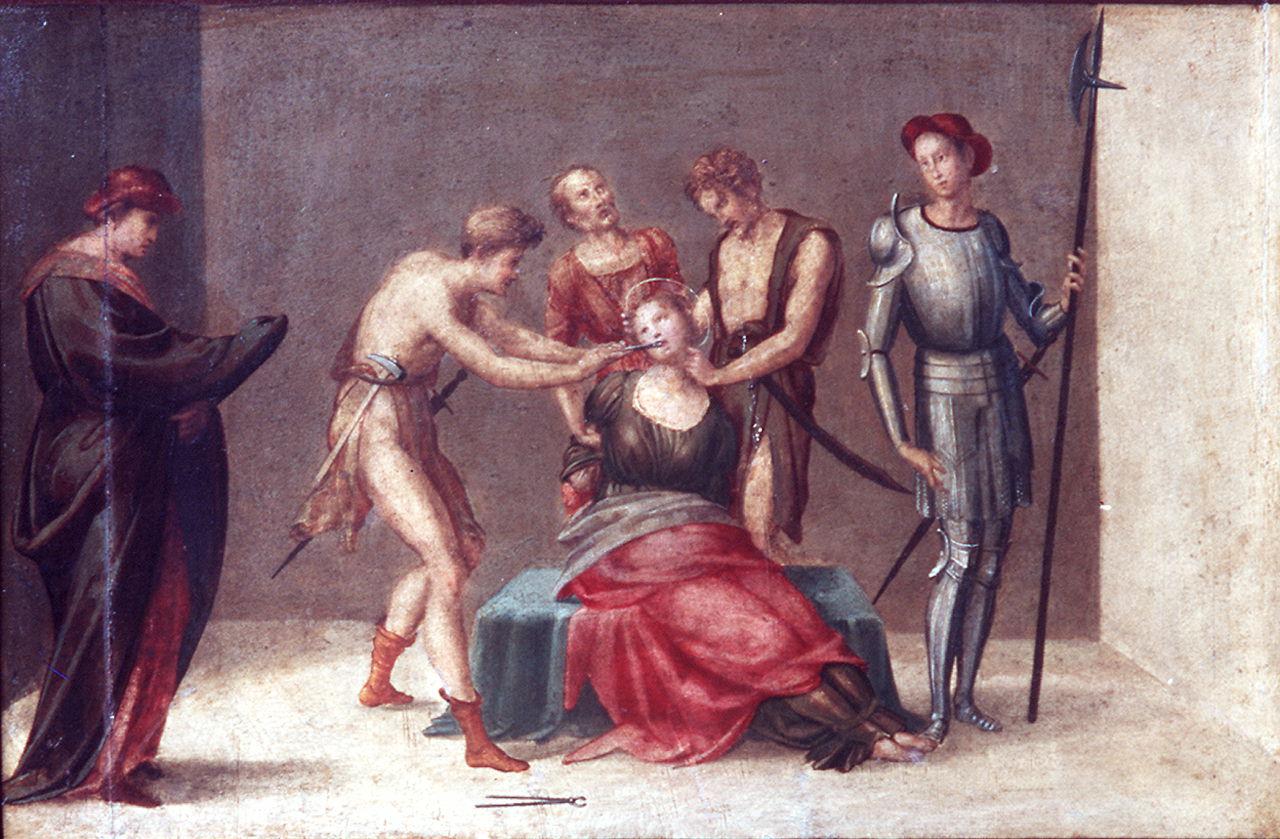 martirio di Sant'Apollonia (dipinto, elemento d'insieme) di Granacci Francesco (sec. XVI)