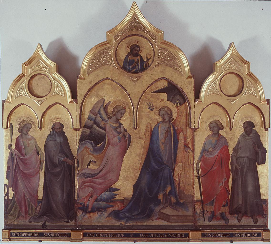 Trittico di San Procolo, Annunciazione e Santi (trittico) di Lorenzo Monaco (sec. XV)