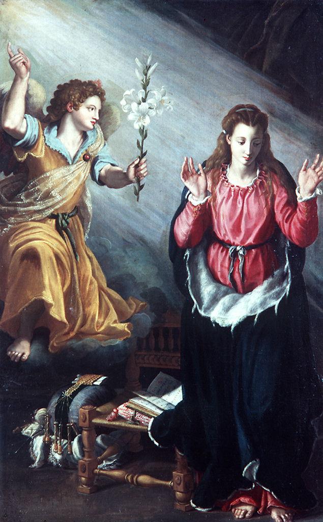 Annunciazione (dipinto) di Allori Alessandro (sec. XVII)