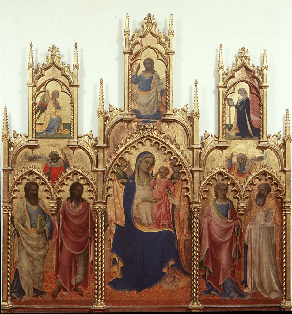 Madonna con Bambino e Santi (trittico) di Lorenzo Monaco (sec. XV)