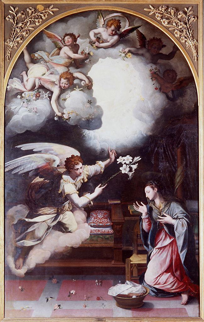 Annunciazione (dipinto) di Allori Alessandro (sec. XVI)