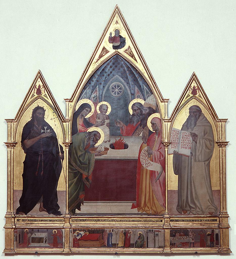 presentazione di Gesù al tempio (trittico) di Giovanni del Biondo (sec. XIV)