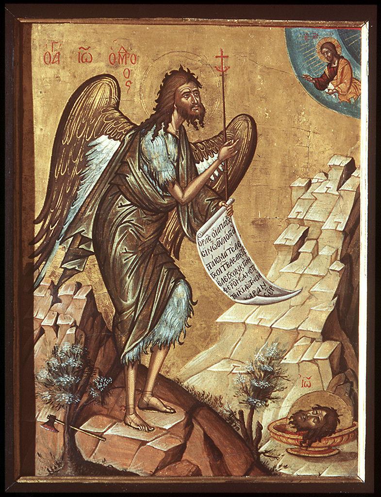 San Giovanni Battista (dipinto) - ambito bizantino (seconda metà sec. XVI)