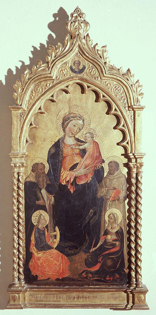 Madonna con Bambino e Santi (dipinto) di Maestro di Borgo alla Collina (sec. XV)
