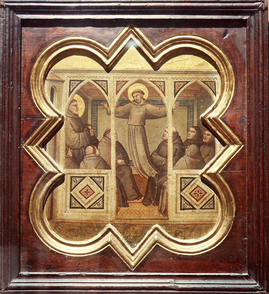 San Francesco d'Assisi appare al Capitolo di Arles (dipinto) di Gaddi Taddeo (sec. XIV)