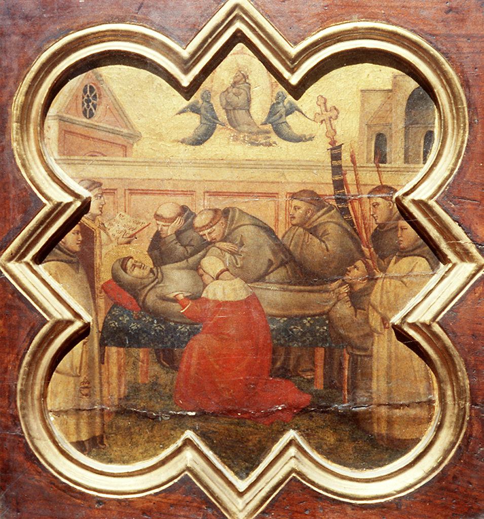 morte di San Francesco d'Assisi (dipinto) di Gaddi Taddeo (sec. XIV)