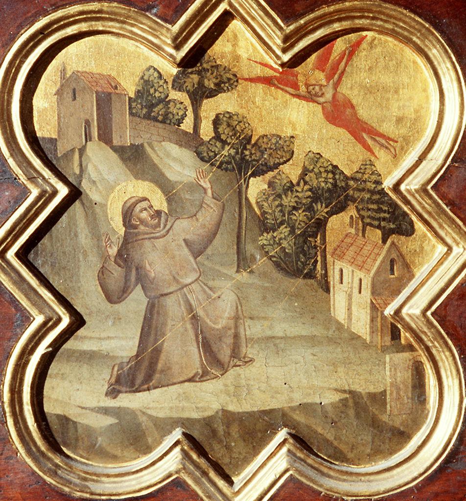 San Francesco d'Assisi riceve le stimmate (dipinto) di Gaddi Taddeo (sec. XIV)