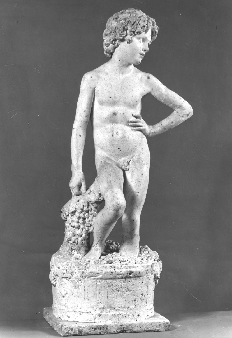 Ammostatore/ Pigiatore d'uva/ Bacchino, Bacco giovane (statua) di Bartolini Lorenzo (sec. XIX)