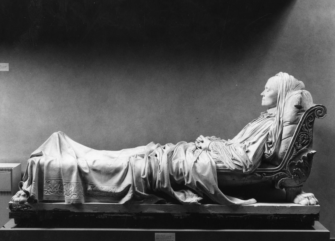 Zofia Zamoyska Czartoryska sul letto di morte (statua) di Bartolini Lorenzo (sec. XIX)