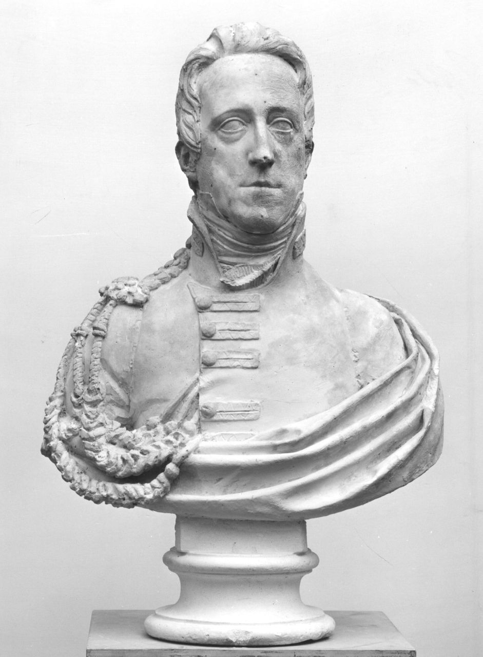 busto maschile con divisa militare (busto) di Bartolini Lorenzo (sec. XIX)