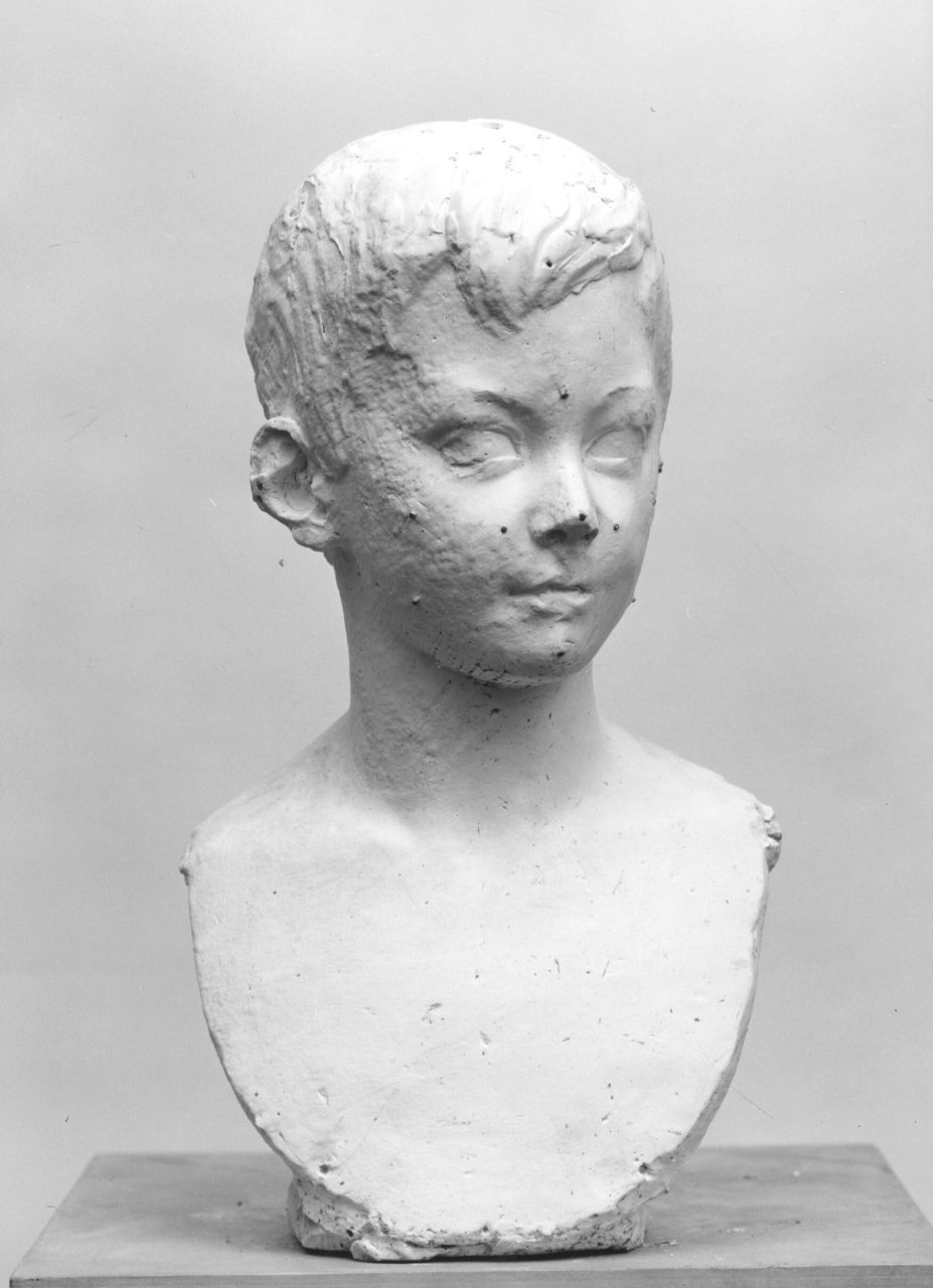 busto ritratto all'eroica di bambino (busto) di Bartolini Lorenzo (sec. XIX)