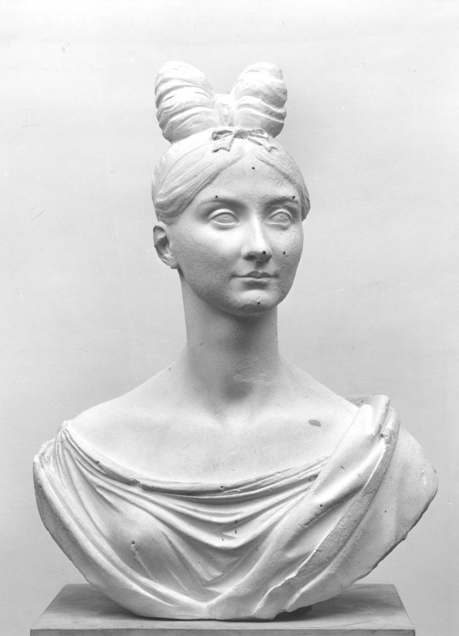 busto ritratto di Carolina (Caroline Maria Annunziata) Bonaparte Murat (?) (busto) di Bartolini Lorenzo (sec. XIX)