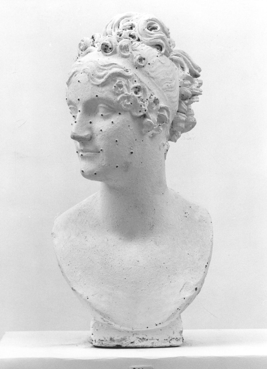 busto ritratto femminile all'eroica (busto) di Bartolini Lorenzo (sec. XIX)