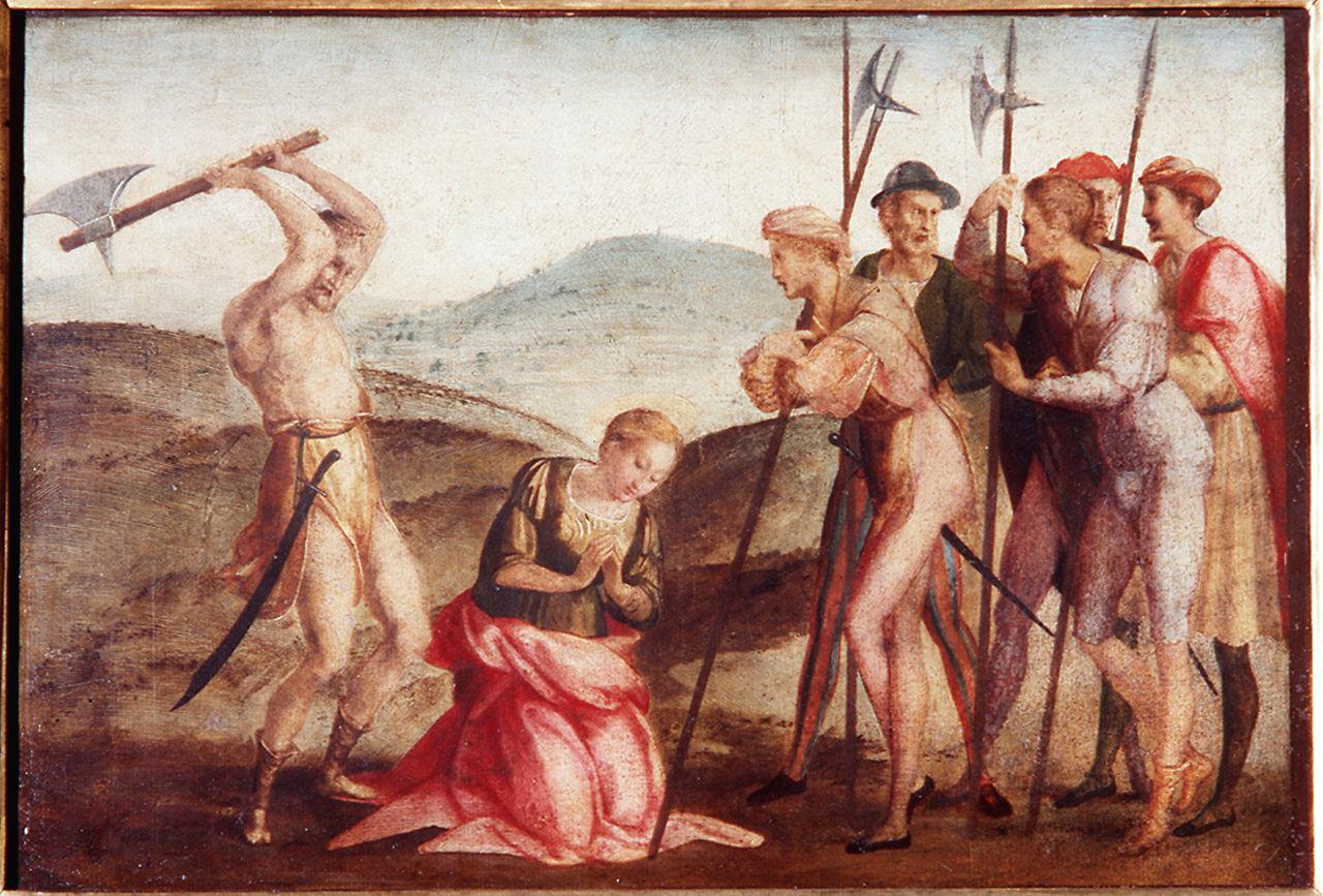 decapitazione di Sant'Apollonia (dipinto, elemento d'insieme) di Granacci Francesco (sec. XVI) 