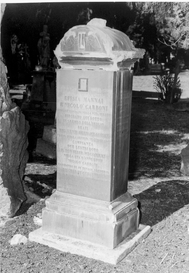 Efisia mannai-nicolò carboni (monumento funebre)