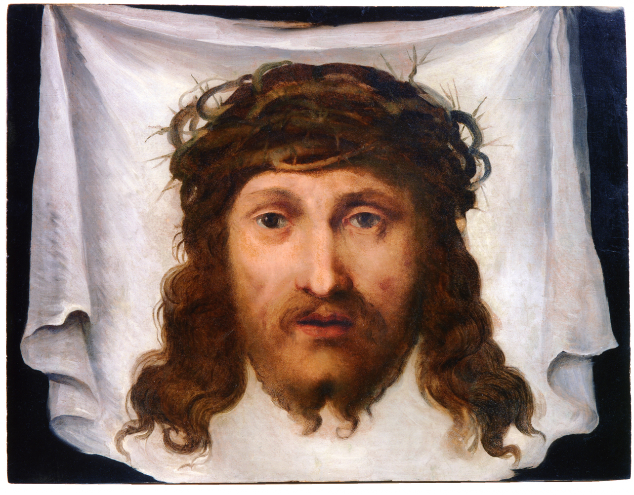 velo della Veronica (dipinto, opera isolata) di Allegri, Antonio detto Correggio (scuola) (primo quarto sec. XVI)