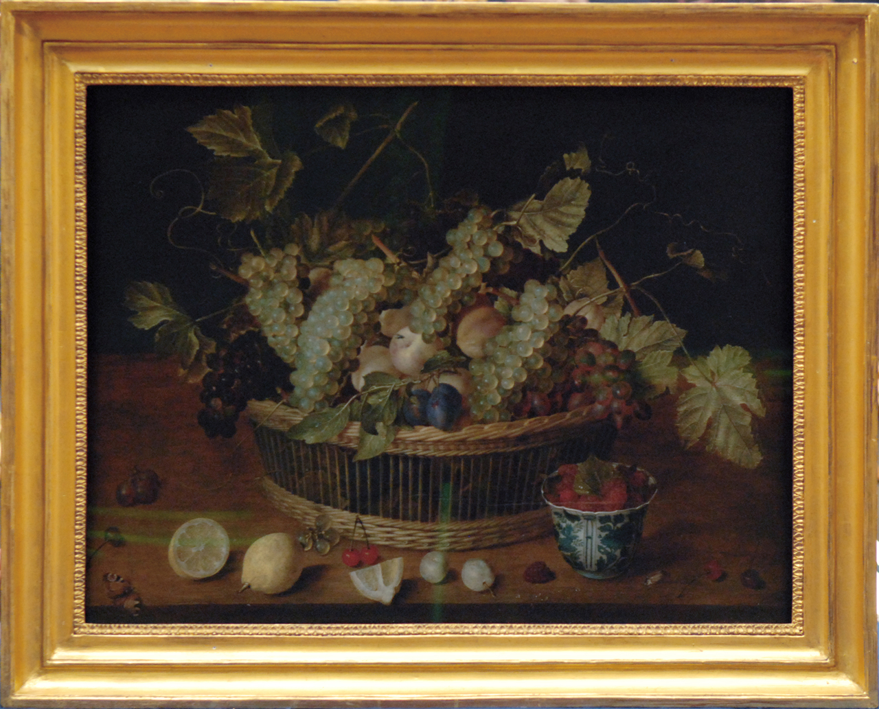 cesto di frutta (dipinto, opera isolata) di van Hulsdonck Jacob - ambito fiammingo (prima metà sec. XVII)
