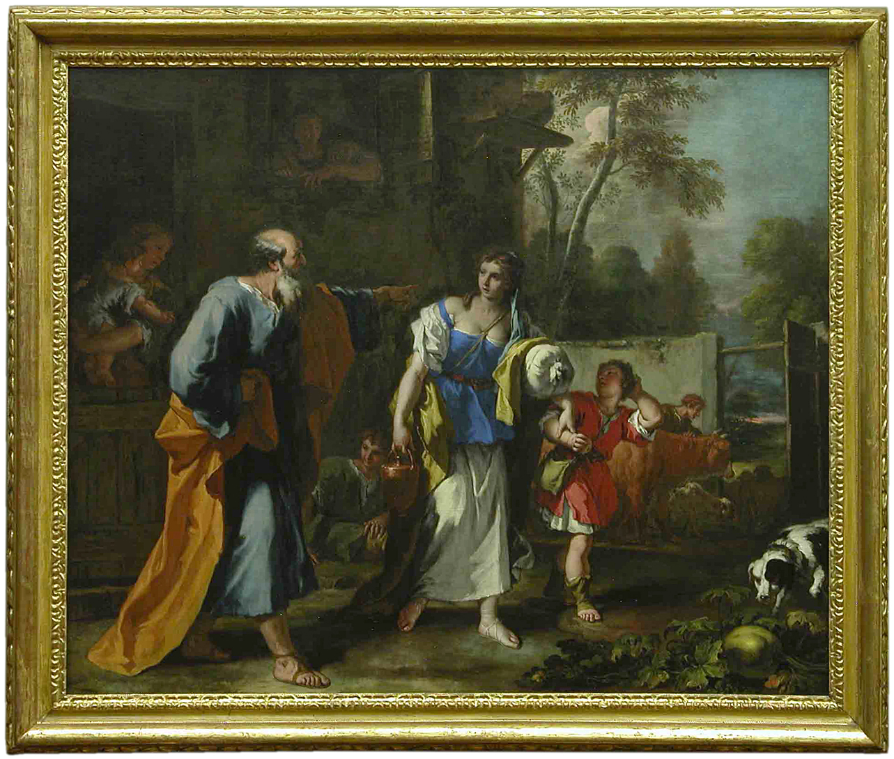 ripudio di Agar (dipinto, opera isolata) di Ricci Sebastiano (primo quarto sec. XVIII)