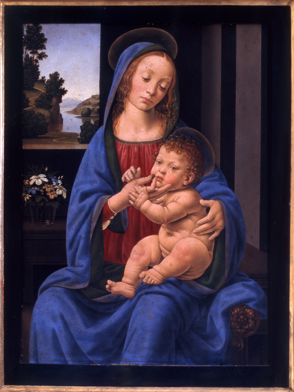 Madonna con Bambino (dipinto, opera isolata) di Lorenzo di Credi (ultimo quarto sec. XV)