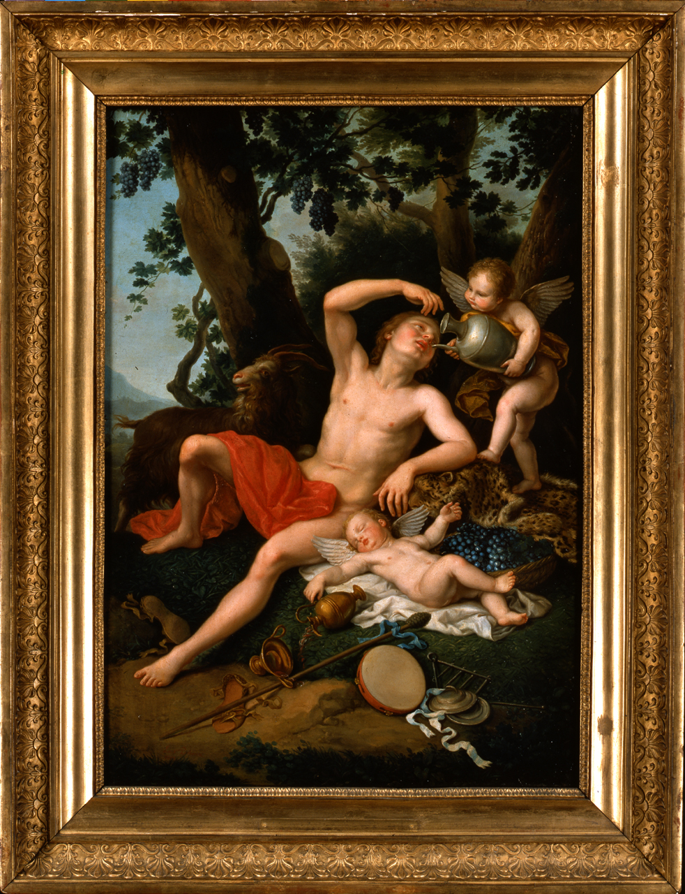Bacco adolescente, Bacco ebbro (dipinto, opera isolata) di Pécheux Lorenzo (inizio sec. XIX)