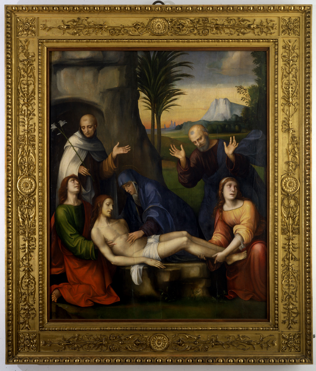 deposizione di Cristo nel sepolcro (dipinto, opera isolata) di Raibolini Francesco detto Francia (primo quarto sec. XVI)