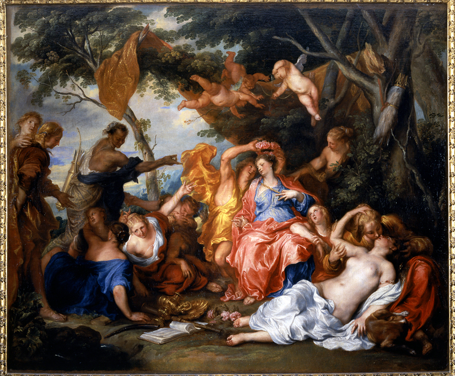 Amarilli e Mirtillo, Amarilli e Mirtillo (dipinto, opera isolata) di Van Dyck Anton - ambito fiammingo (secondo quarto sec. XVII)