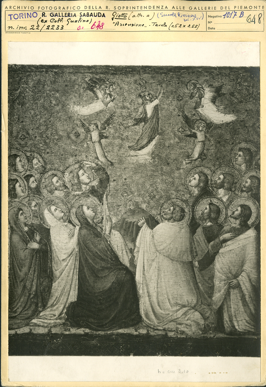 ascensione di Cristo (dipinto, opera isolata) di Baronzio Giovanni (secondo quarto sec. XIV)