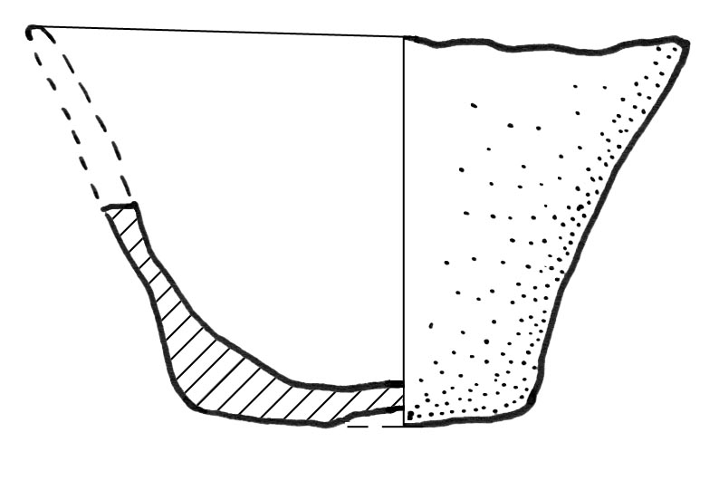 vasetto, a corpo troncoconico (Eta' del bronzo)