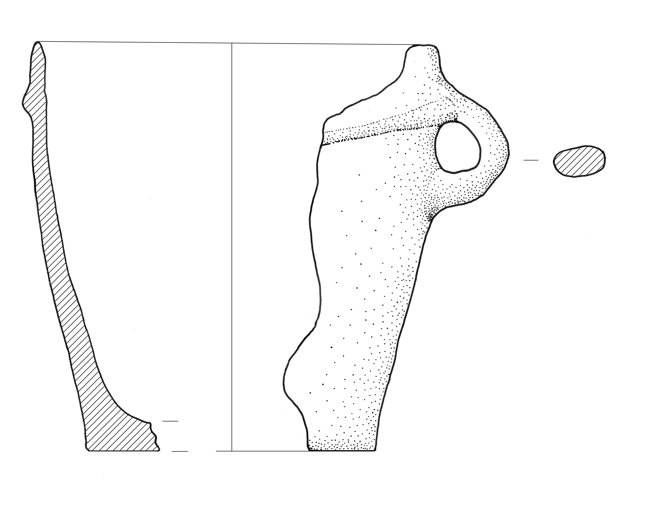 boccale, a corpo troncoconico (Eta' antica del bronzo)