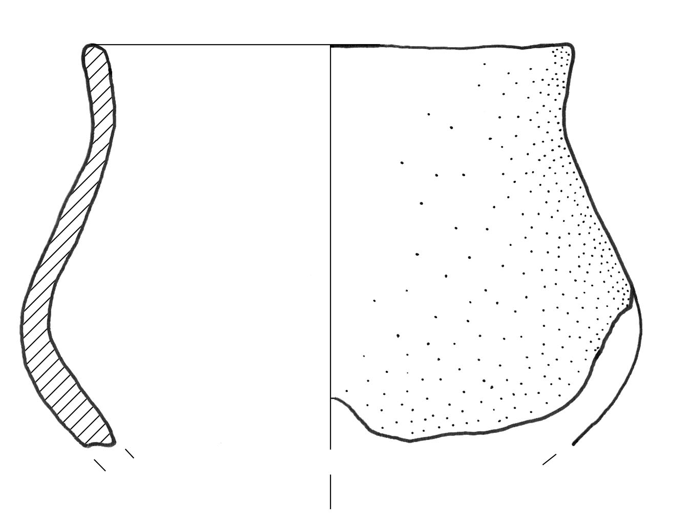 boccale, a profilo sinuoso (Eta' antica del bronzo)
