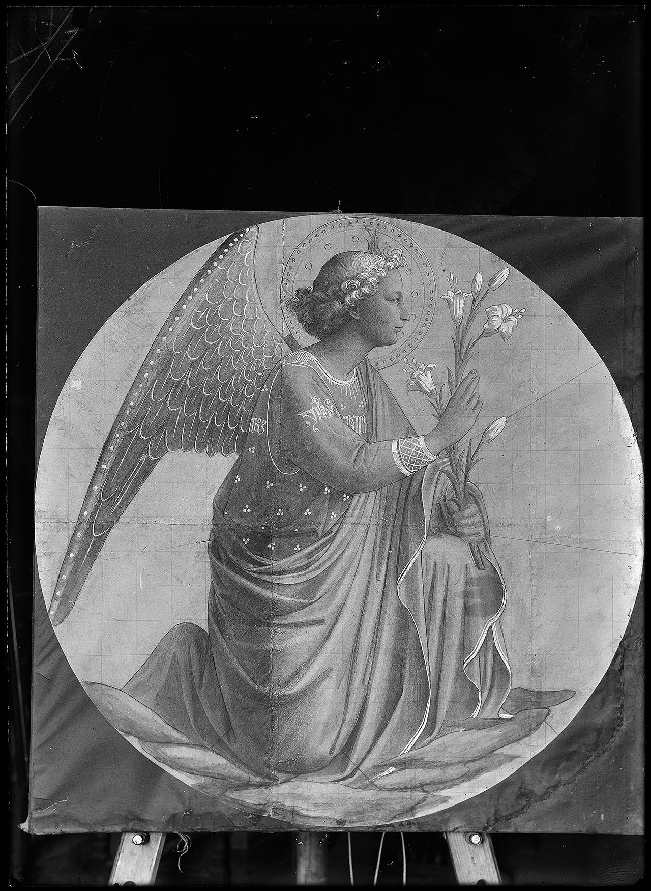 L0475 (negativo) di studio di vetrate artistiche Moretti-Caselli (fine/ inizio XX/ XXI)