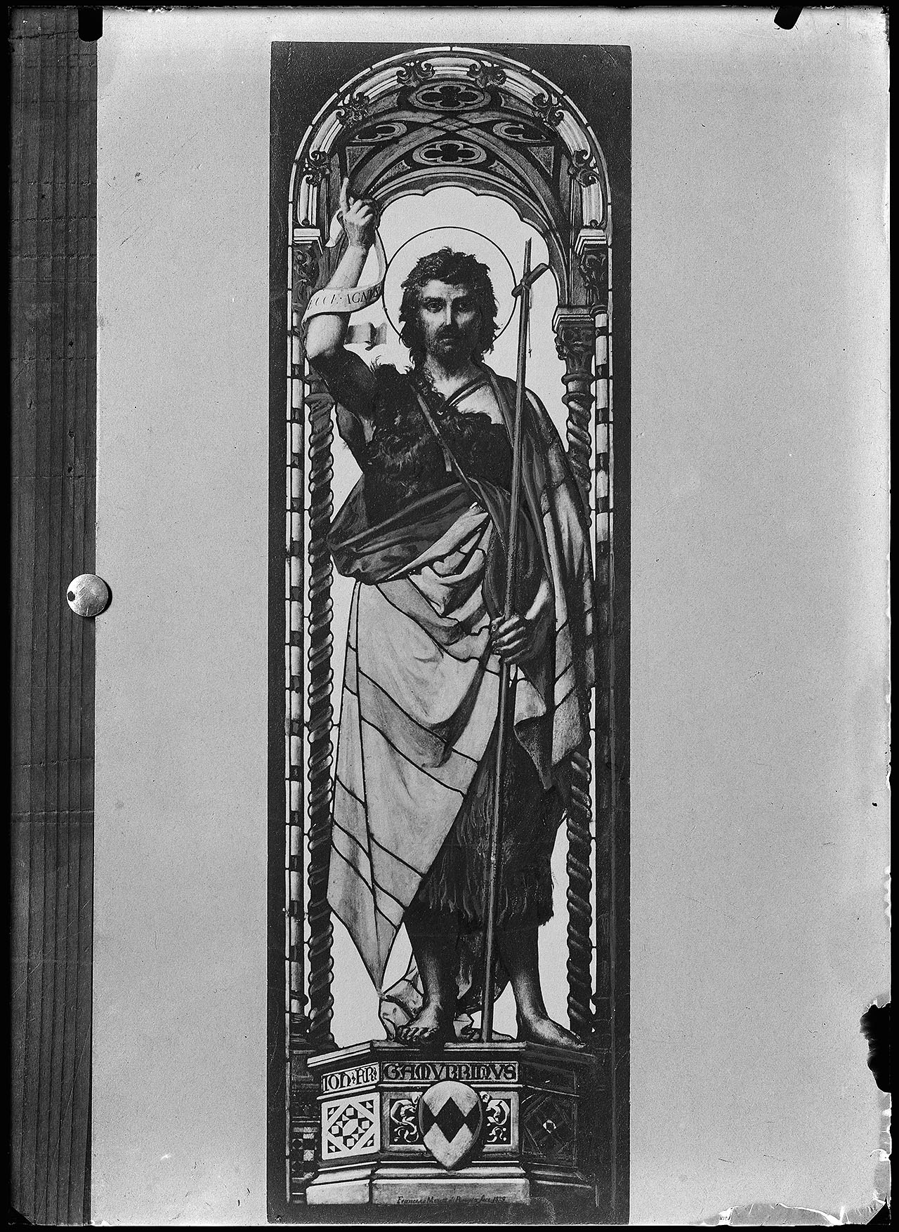 L0478 (negativo) di studio di vetrate artistiche Moretti-Caselli (fine/ inizio XX/ XXI)