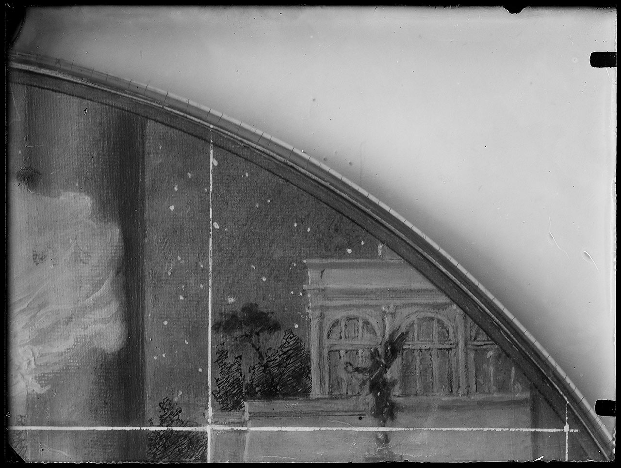 L0483 (negativo) di studio di vetrate artistiche Moretti-Caselli (fine/ inizio XX/ XXI)