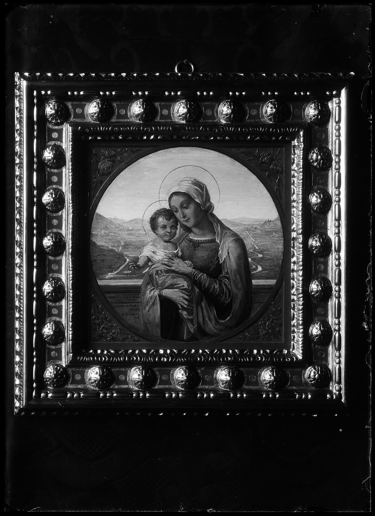 L0505 (negativo) di studio di vetrate artistiche Moretti-Caselli (fine/ inizio XX/ XXI)