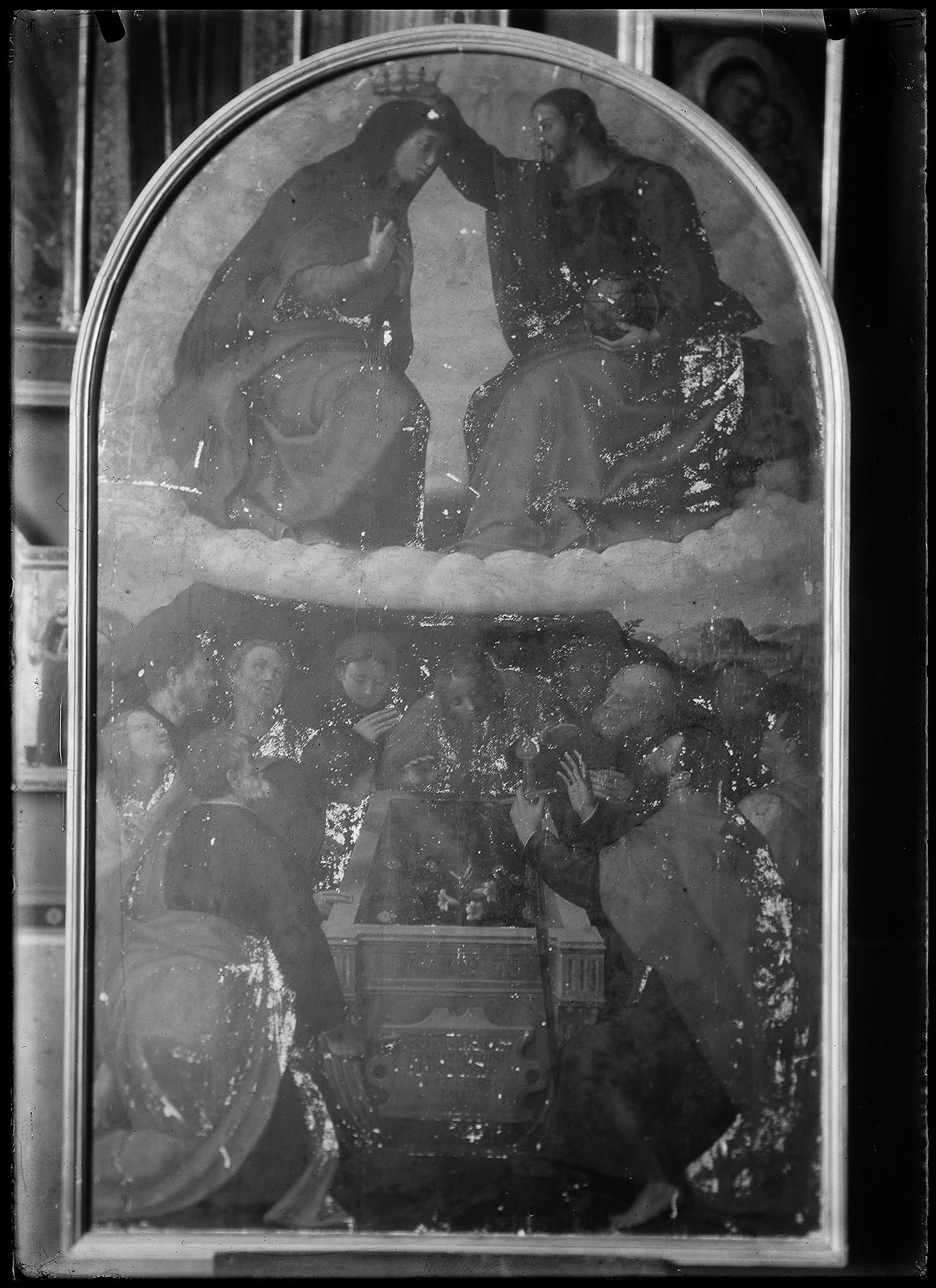 L0509 (negativo) di studio di vetrate artistiche Moretti-Caselli (fine/ inizio XX/ XXI)