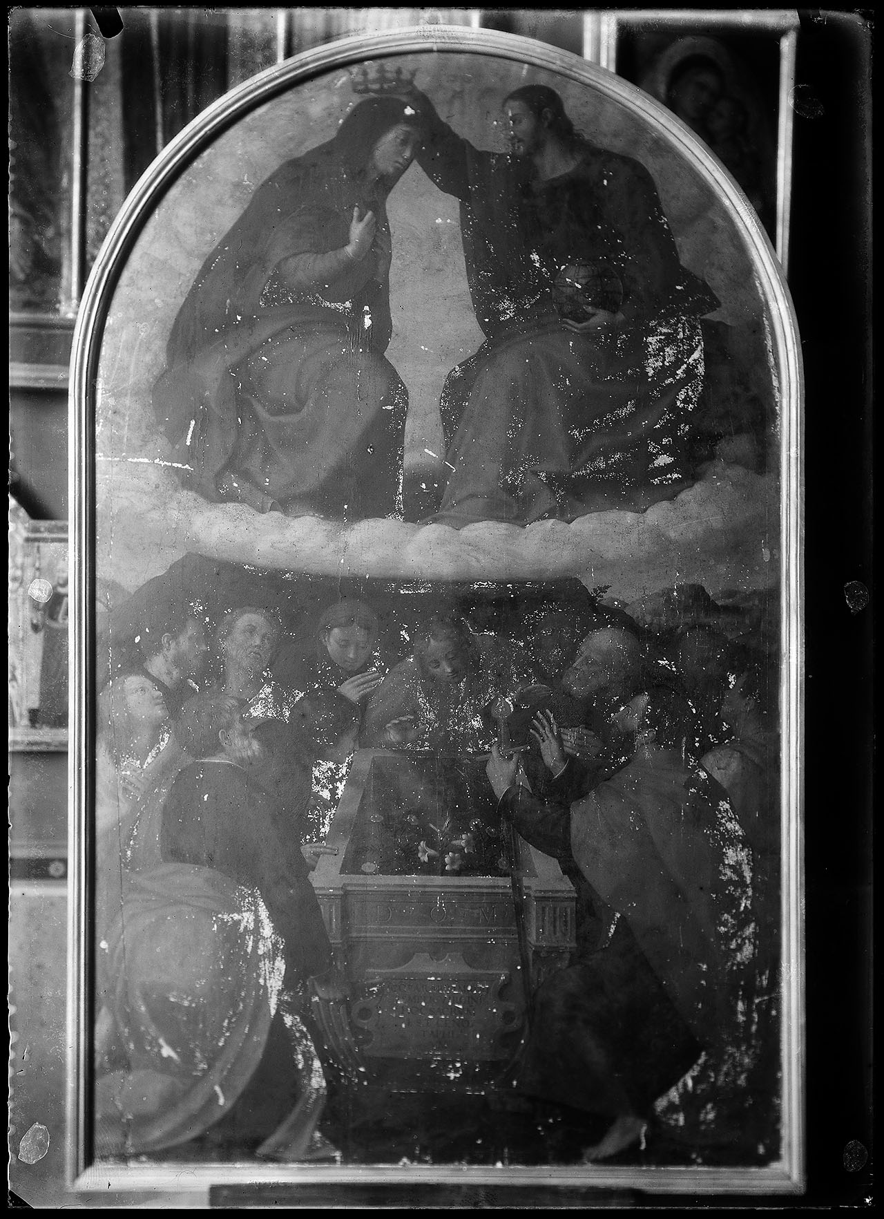 L0510 (negativo) di studio di vetrate artistiche Moretti-Caselli (fine/ inizio XX/ XXI)