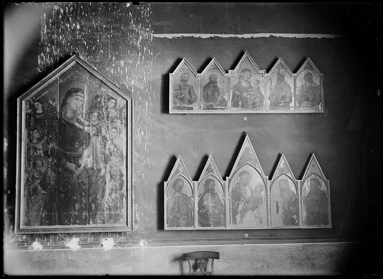 L0526 (negativo) di studio di vetrate artistiche Moretti-Caselli (fine/ inizio XX/ XXI)