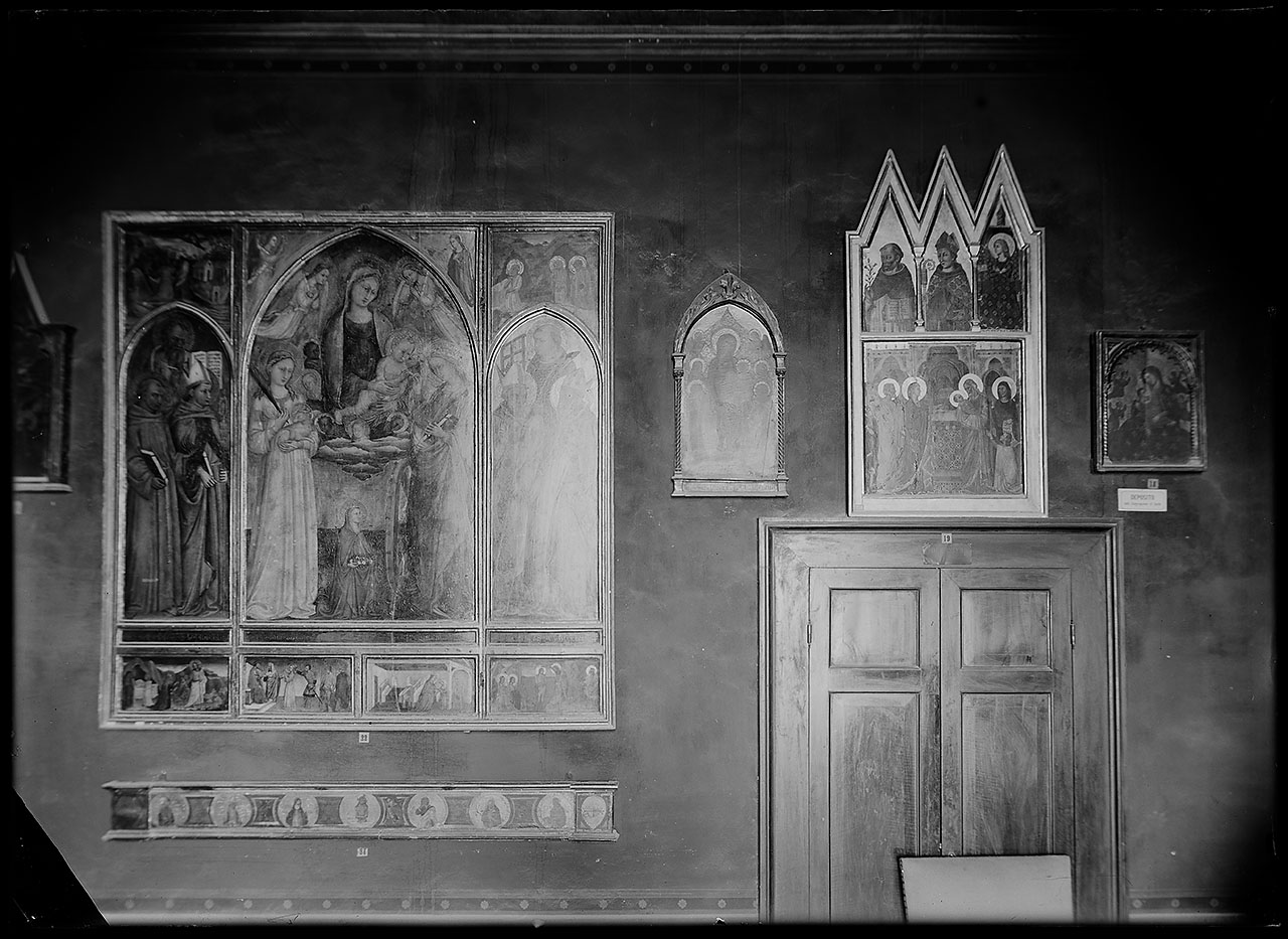 L0530 (negativo) di studio di vetrate artistiche Moretti-Caselli (fine/ inizio XX/ XXI)