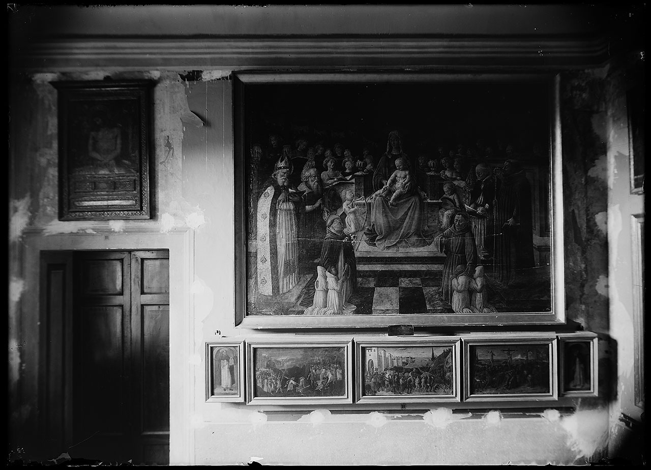 L0535 (negativo) di studio di vetrate artistiche Moretti-Caselli (fine/ inizio XX/ XXI)