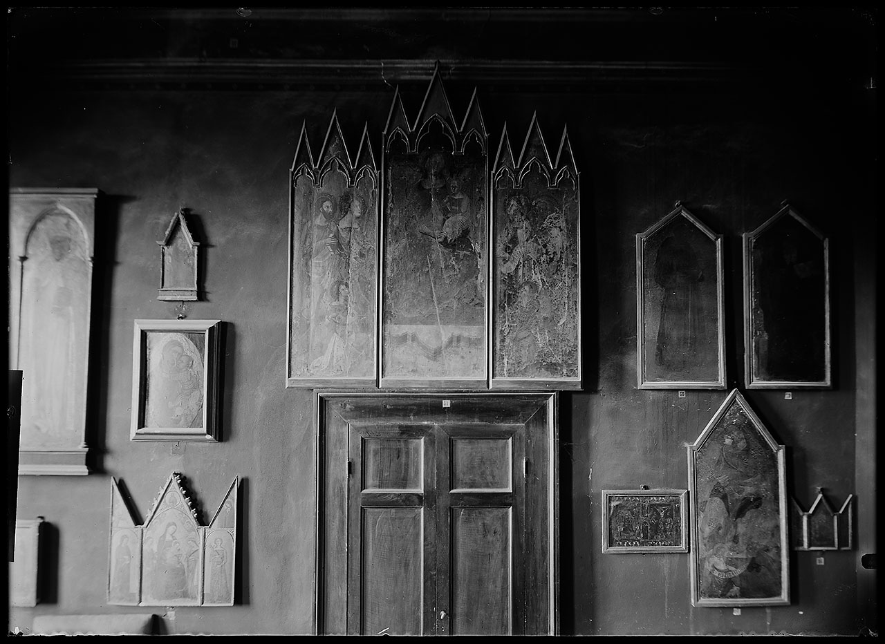 L0536 (negativo) di studio di vetrate artistiche Moretti-Caselli (fine/ inizio XX/ XXI)